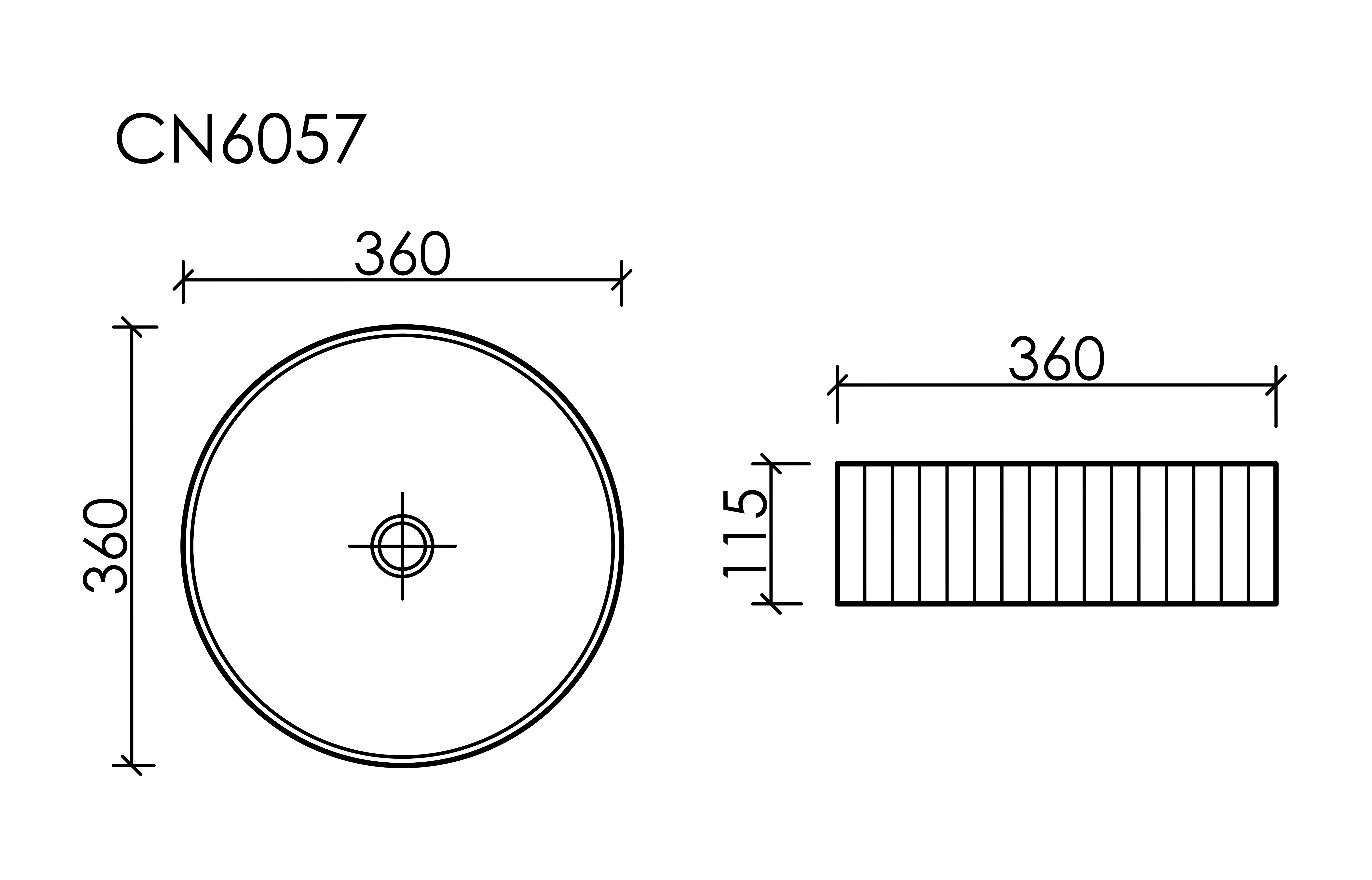 Умывальник чаша накладная круглая (цвет Капучино Матовый) Element 360x360x115мм - фото 8