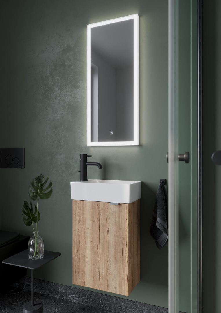 Зеркало Sancos Поло (Polo) PL35 35x80 с подсветкой