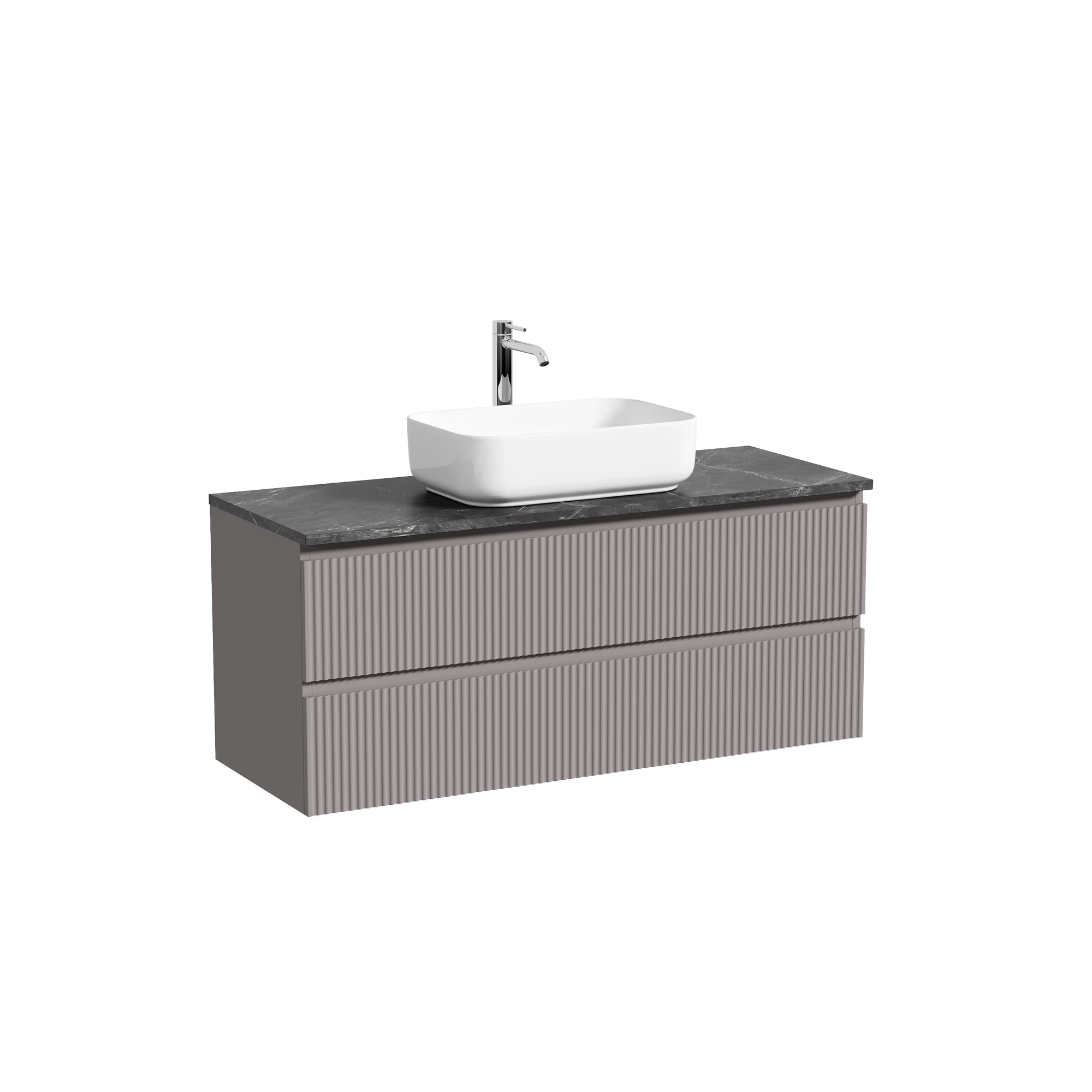 Тумба под столешницу Sancos Сноб Р (Snob R) SNR120SM 120x45x50 пыльная роза (doha soft)