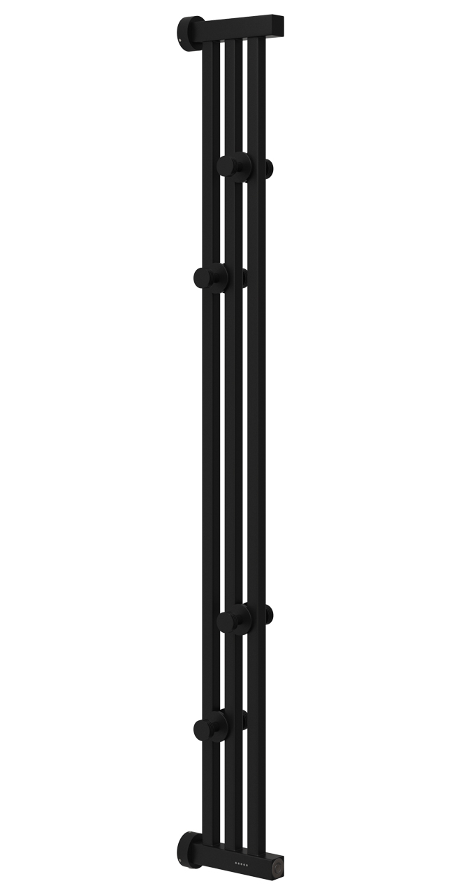 Электрические полотенцесушители Сунержа DESIGN ЭПС "ХОРДА 4.0" 1200х166 (Матовый чёрный)