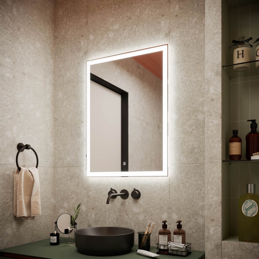 Зеркало Sancos Град (City) CI600 60x80 с подсветкой