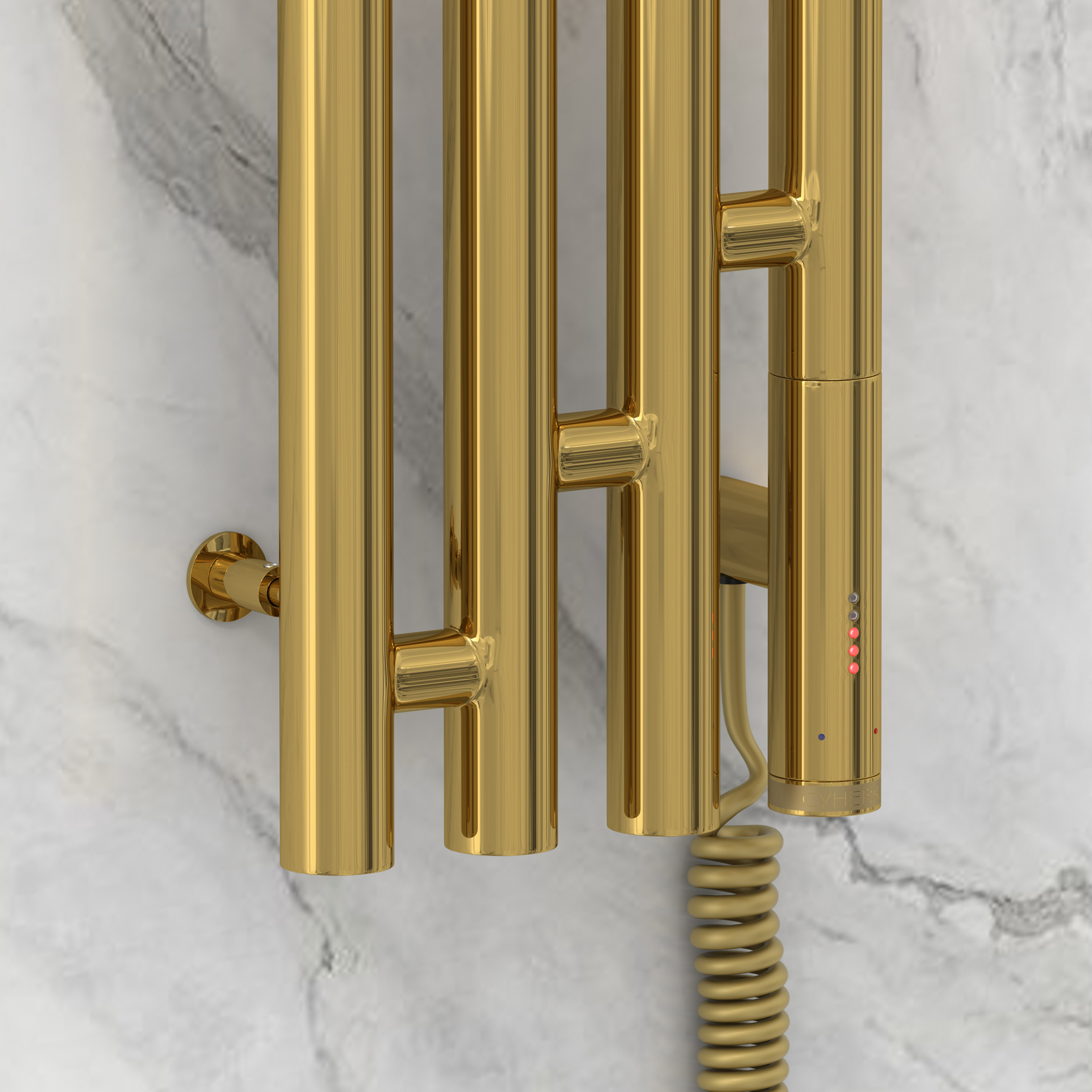 Электрические полотенцесушители Сунержа DESIGN РЭБ КАНТАТА 3.0 1200х159 правый (Золото)