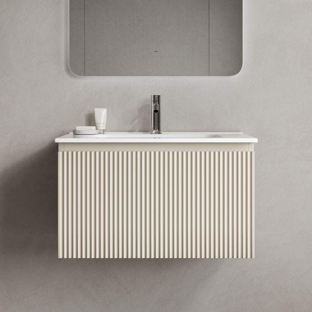 Тумба под раковину Sancos Сноб Р 1.0 (Snob R 1.0) SNR1.070CE 70x45x40 бежевый матовый (beige soft)